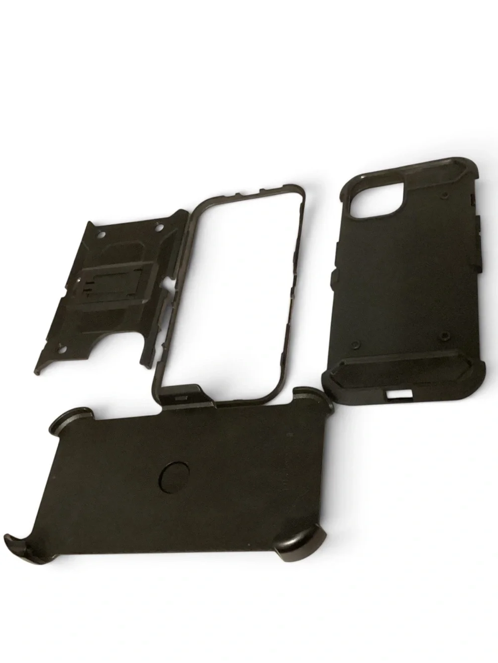 Black Cocomii Rugged iPhone 15 6.1 Case Swivel Belt Clip Holster Shockproof